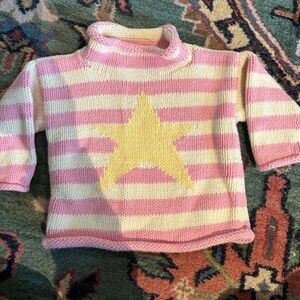 Classic Claver knit rollneck striped sweater